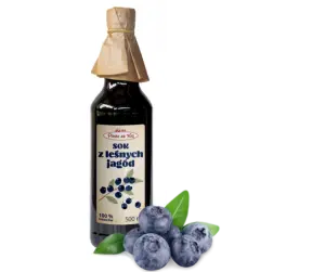 Sok z jagód leśnych 500ml. 